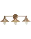 Jonathan Y 3-light August Gold Vanity Light In Gold