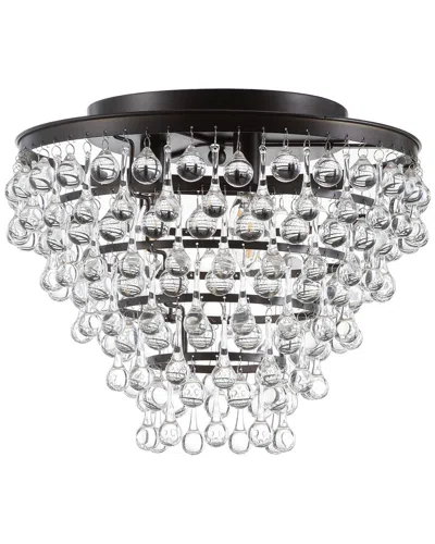 Jonathan Y 3-light Toronto Bronze Flush Mount In Multi