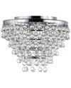 Jonathan Y 3-light Toronto Chrome Flush Mount In Silver