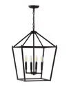 Jonathan Y 4-light Pagoda Bronze Pendant