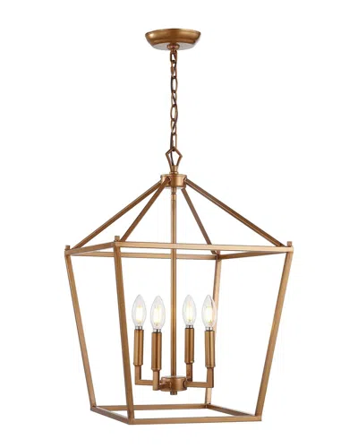 Jonathan Y 4-light Pagoda Gold Pendant