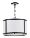Jonathan Y 4-light Thatcher Bronze & White Pendant