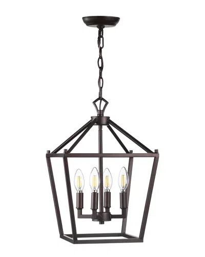 JONATHAN Y JONATHAN Y 4-LIGHT PAGODA BRONZE PENDANT