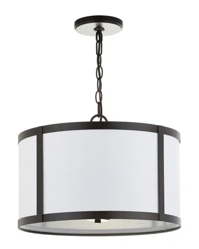 Jonathan Y 4-light Thatcher Bronze & White Pendant