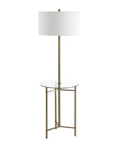 Jonathan Y 59in Charles Brass Side Table & Floor Lamp
