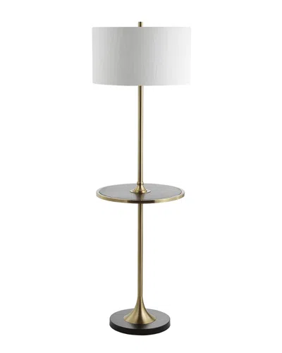 Jonathan Y 59in Luce Black & Brass Floor Lamp