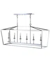 Jonathan Y 6-light Pagoda Chrome Pendant