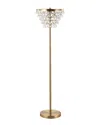 Jonathan Y 60in Jemma Gold & Clear Floor Lamp
