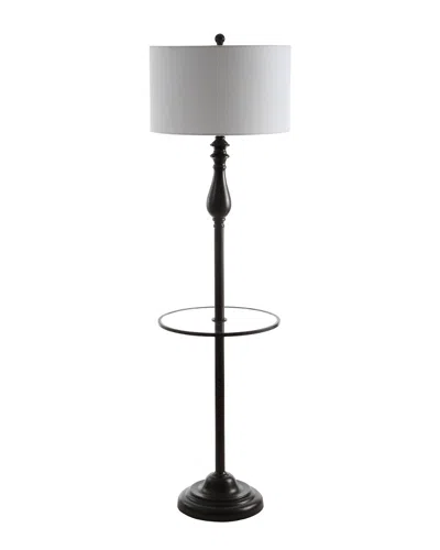 Jonathan Y 60in Laine Bronze Side Table & Floor Lamp