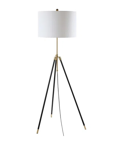 Jonathan Y 67in Lucius Black & Brass Floor Lamp