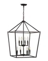 Jonathan Y 8-light Pagoda Bronze Pendant