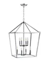 Jonathan Y 8-light Pagoda Chrome Pendant