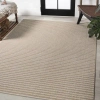 Jonathan Y Aarhus High-low Minimalist Scandi Striped Indoor/outdoor Area Rug In Neutral
