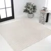 Jonathan Y Aarhus High-low Minimalist Scandi Striped Indoor/outdoor Square Area Rug