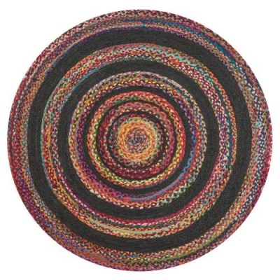 JONATHAN Y JONATHAN Y ABYSS BRAIDED BOHEMIAN COASTAL ROUND JUTE ROUND AREA RUG