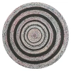 Jonathan Y Abyss Braided Bohemian Coastal Round Jute Round Area Rug In White/multi