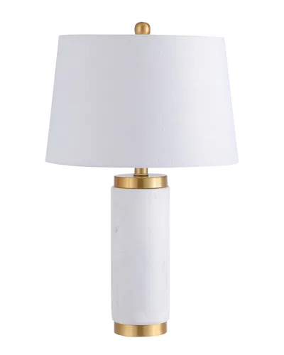 Jonathan Y Adams 23in Marble Led Table Lamp In White