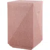Jonathan Y Adrian 20.75" Contemporary Minimalist Square Indoor/outdoor Accent Table In Pink