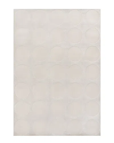 Jonathan Y Adrian Modern Geometric Circle Dot High-low Area Rug In White