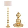 Jonathan Y Adriana 62.5" Contemporary Transitional Metal Led Floor Lamp, Gold Painting In Gold Painting