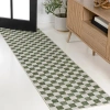 Jonathan Y Aimee Traditional Cottage Checkerboard Indoor/outdoor Area Rug In Green