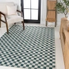 Jonathan Y Aimee Traditional Cottage Checkerboard Indoor/outdoor Area Rug In Green