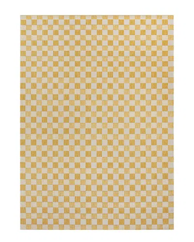 Jonathan Y Aimee Traditional Cottage Checkerboard Indoor/outdoor Area Rug In Yellow