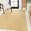 Jonathan Y Aimee Traditional Cottage Checkerboard Indoor/outdoor Area Rug In Yellow/cream