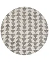 Jonathan Y Aisha Moroccan Triangle Geometric Polypropylene Rug In Gray