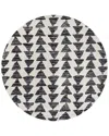 Jonathan Y Aisha Moroccan Triangle Geometric Polypropylene Rug In White