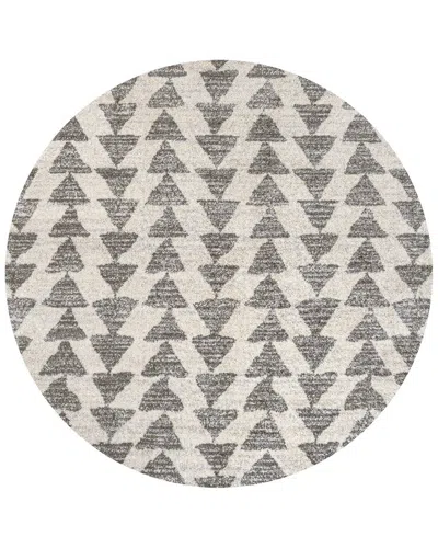 Jonathan Y Aisha Moroccan Triangle Geometric Polypropylene Rug In White