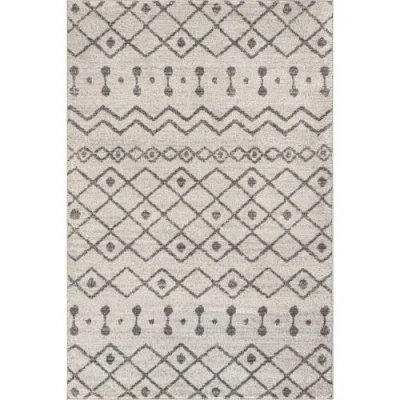 Jonathan Y Aksil Moroccan Beni Souk Area Rug In Cream/gray