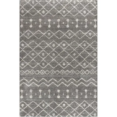 Jonathan Y Aksil Moroccan Beni Souk Area Rug In Gray/cream