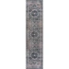 Jonathan Y Alacati Ogee Medallion Machine-washable Area Rug In Dark Green/dark Beige