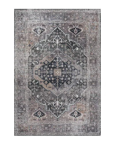 Jonathan Y Alacati Ogee Medallion Machine-washable Chenille Rug In Green