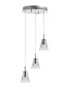 Jonathan Y Alain 12.5in 3-light Adjustable Cascading Integrated Led Pendant