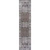 Jonathan Y Alanya Ornate Medallion Machine-washable Area Rug In Brown/light Gray