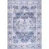 Jonathan Y Alanya Ornate Medallion Machine-washable Area Rug In Navy/cream