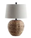 Jonathan Y Alaro 24.5in Banana Leaf Basket Led Table Lamp