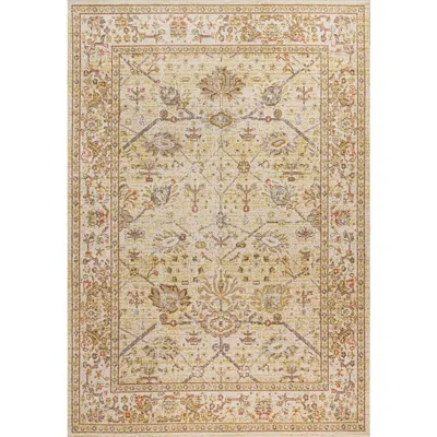 Jonathan Y Alba Modern Faded Peshawar Area Rug In Ivory