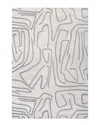 Jonathan Y Alcina Modern Scandinavian Graphic Lines High-low Area Rug In White