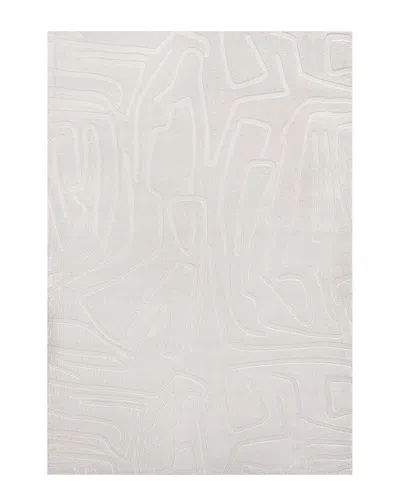 Jonathan Y Alcina Modern Scandinavian Graphic Lines High-low Area Rug In White