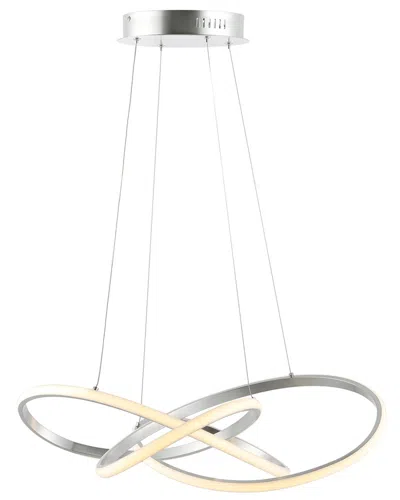 Jonathan Y Alexia Led Pendant In Silver