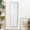 Jonathan Y Alfie Rectangular Metal Framed Wall Mounted Full-length Mirror In Black