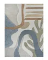 Jonathan Y Algae Abstract Glam Botanical Machine-washable Polyester Rug In Multi