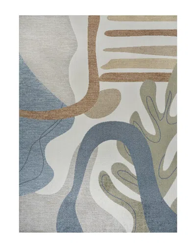 JONATHAN Y JONATHAN Y ALGAE ABSTRACT GLAM BOTANICAL MACHINE-WASHABLE POLYESTER RUG