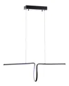 Jonathan Y Ali 34.5in Dimmable Adjustable Integrated Led Metal Linear Pendant