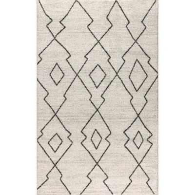 Jonathan Y Alia Moroccan Beni Souk Area Rug In Cream/black