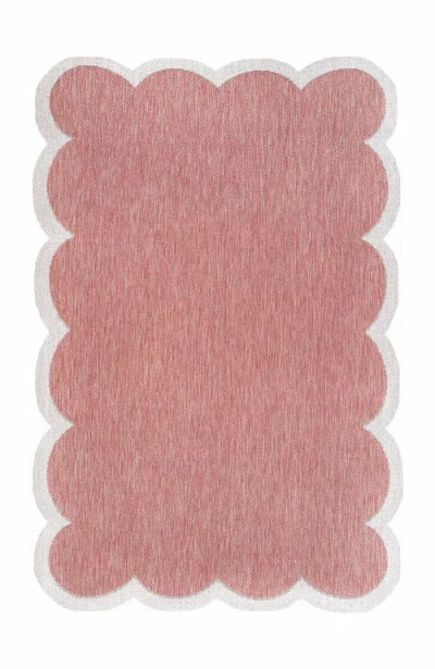 Jonathan Y Alice Classic Cottage Two-tone Scalloped Indoor/outdoor Shaped Area Rug