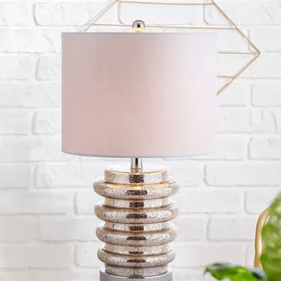 Jonathan Y Allen 22.75" Led Glass Table Lamp